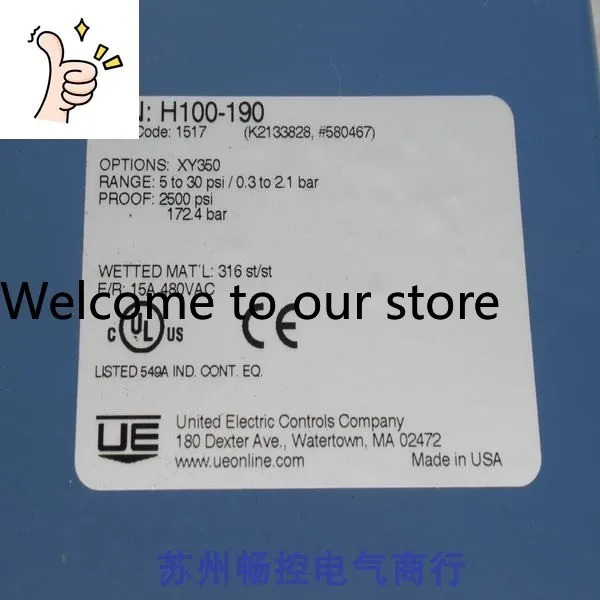 x 신형 미국 UE 압력 스위치 H100-190 현품