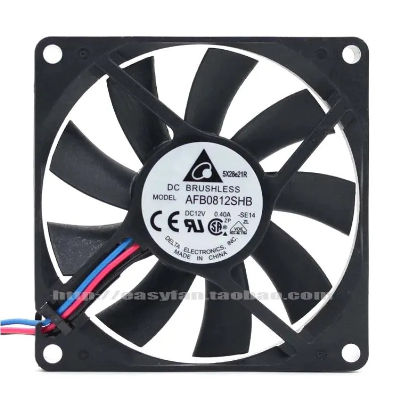 JFG 델타 8CM 8015 0.40A 고풍량 AFB0812SHB 냉각팬