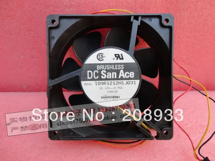 109R1212H1J031 12cm 12038 12V 0.55A팬