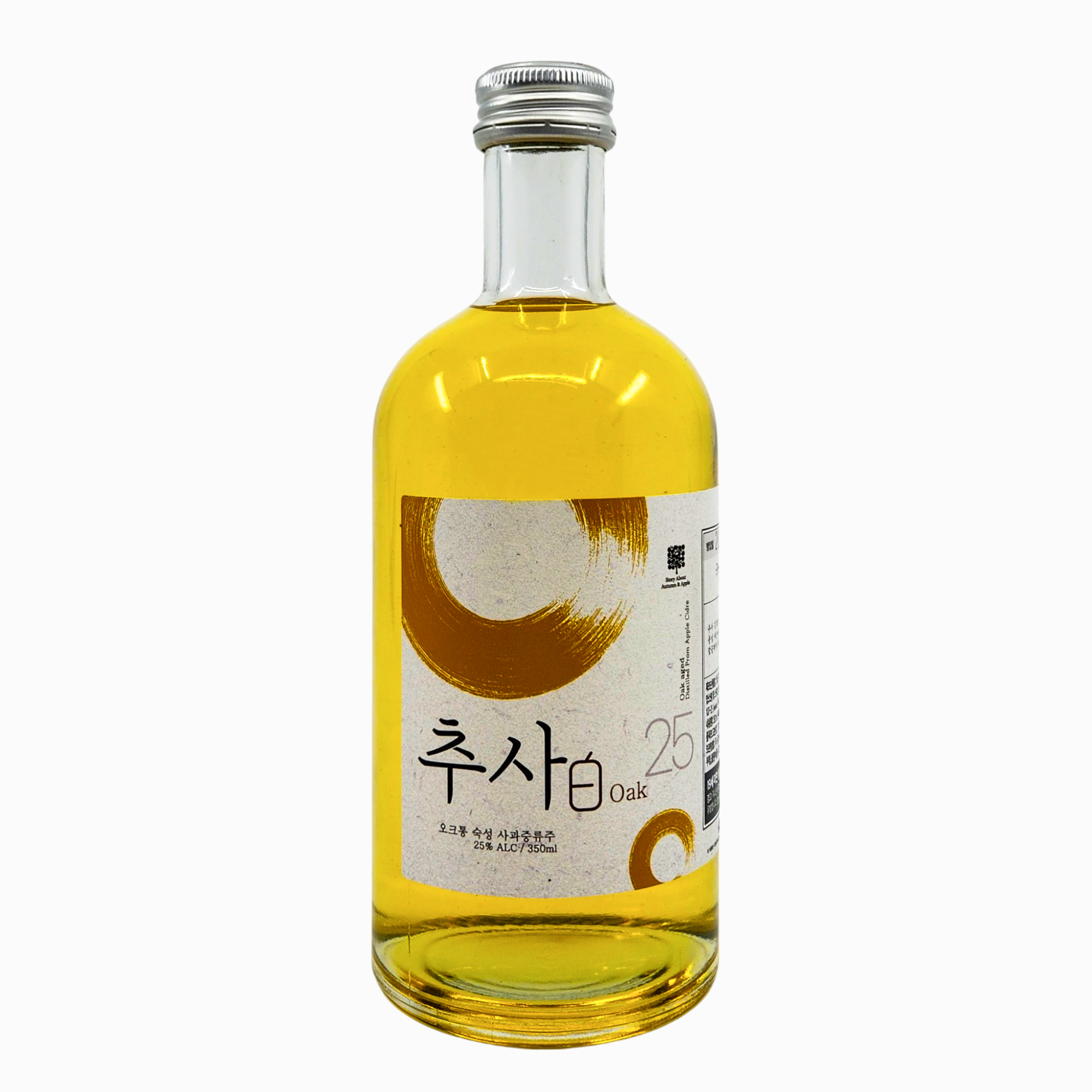 추사백 오크 25도 350ml 사과 소주 증류주 숙성 예산사과와인