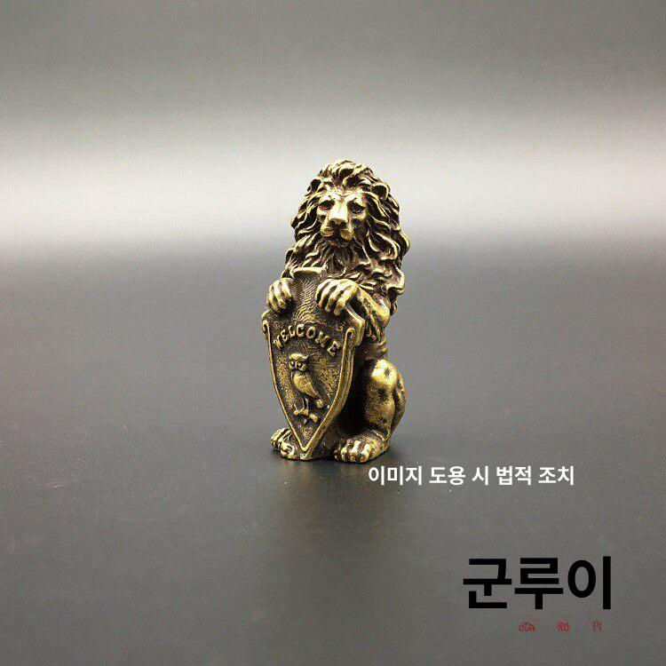 사자상 야외 조각상 가든 피규어 동상 조경 미니어처 단일 항목 - 상세 이미지 2