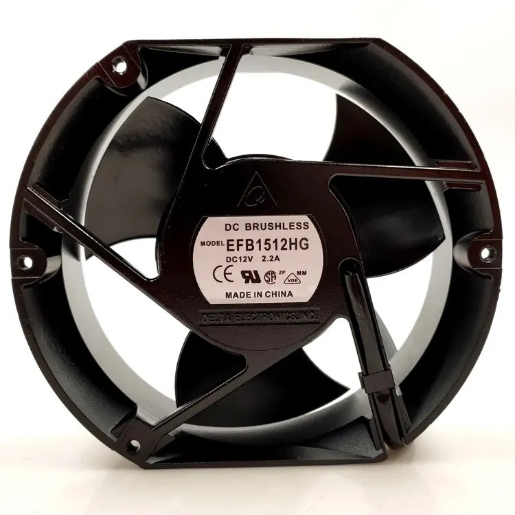 델타 EFB1512HG 12V 2.2a 17251 반원형 축 냉각팬17cm