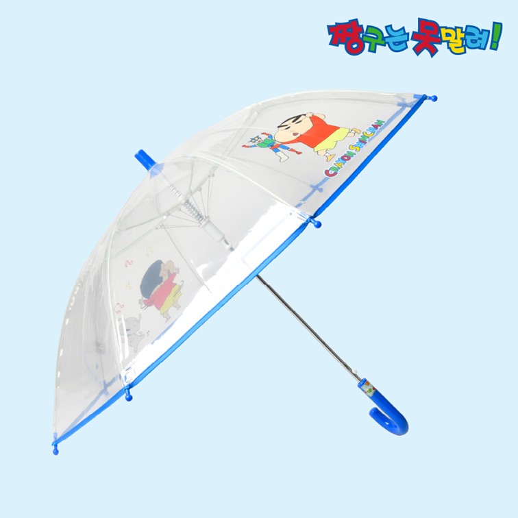 짱구 투명 장우산 50cm 캐릭터 우산선물 장마대비 - 상세 이미지 2