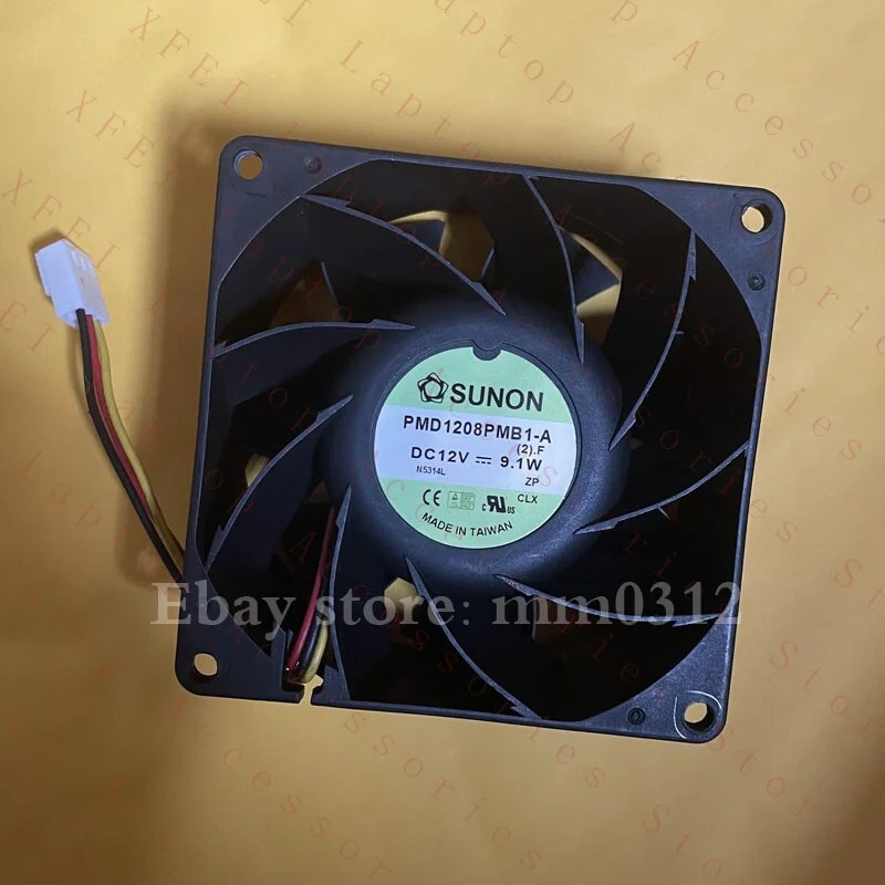 C PMD1208PMB1-A 2.F 12V 9.1W 8CM 8038 3선식 냉각팬