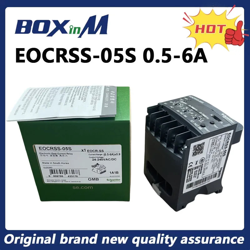 오리지널 Schneider EOCRSS-05S 0.5-6A 24-240VAC/DC 과전류 릴레이