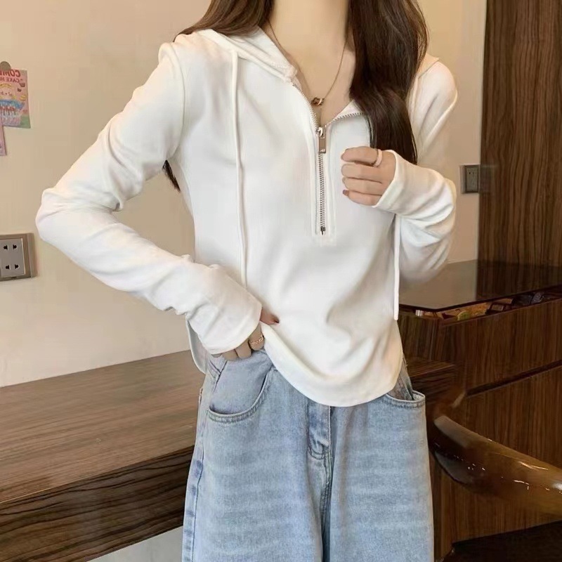 봄 데일리 가을 트랜디룩 긴팔 하프집업 SSH-094 - 상품 이미지