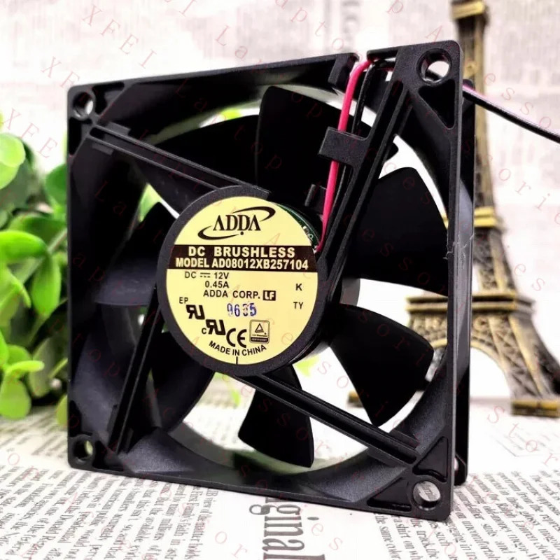 C AD08012XB257104 DC12V 0.45A 8cm 8025 케이스 팬
