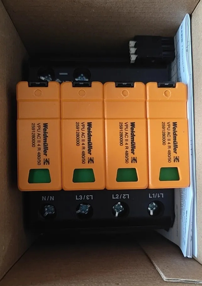 오리지널 Weidmller 서지 보호기 VPU AC II 4 R 480/50 2591280000 1PCS