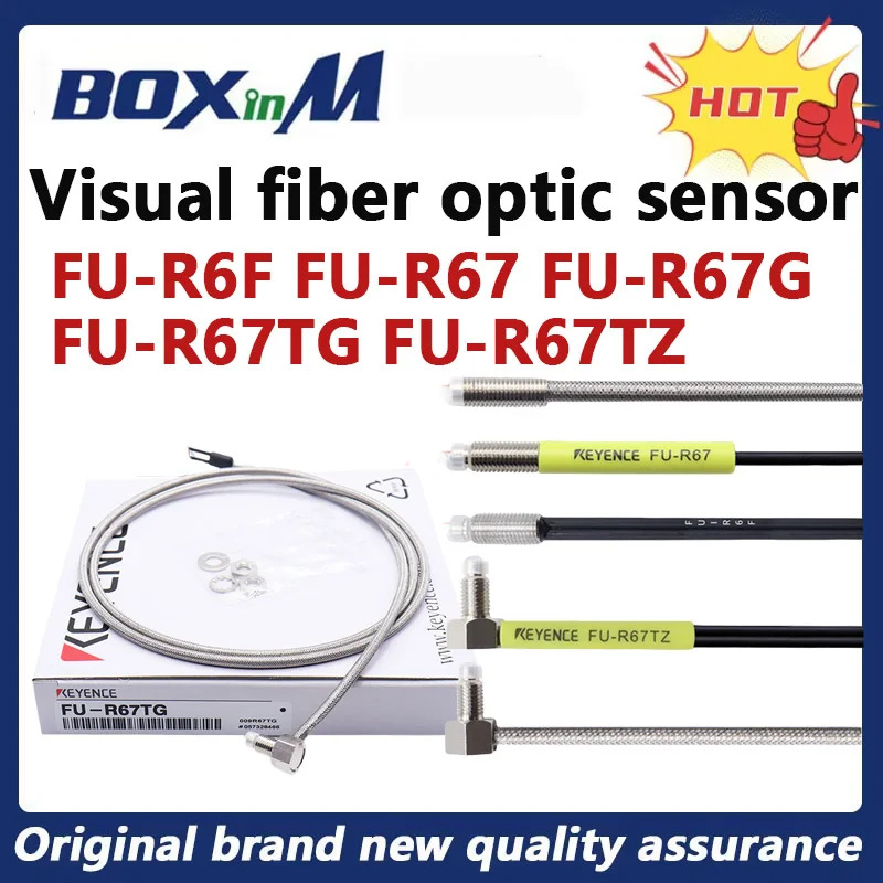 KEYENCE 원본 FU-R6F FU-R67 FU-R67G FU-R67TG FU-R67TZ M6 스레드 육각형 반사 시각 광섬유센서