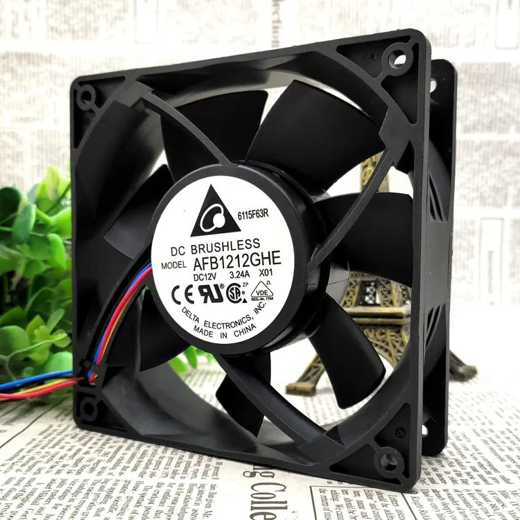 델타 Afb1212ghe 12cm 12V 3.24a 초 바람컴퓨터 팬