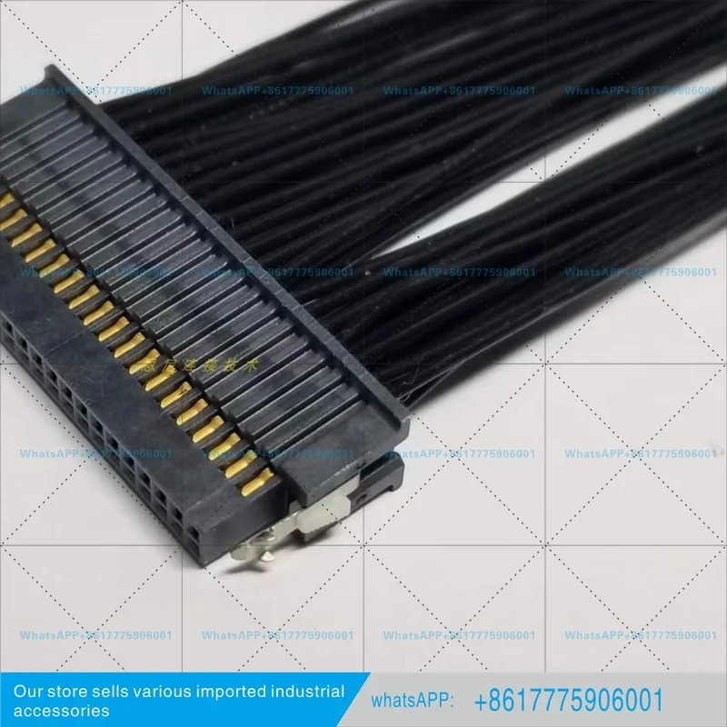 SFSD-20-28-G-10.00-SR 1.27mm 피치 이행 40핀 단일 종단 케이블
