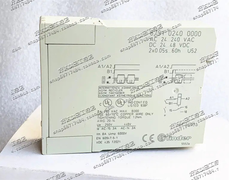 오리지널 이탈리아산 파인더 타임 릴레이 87.91 TYPE87.91.0240.0000