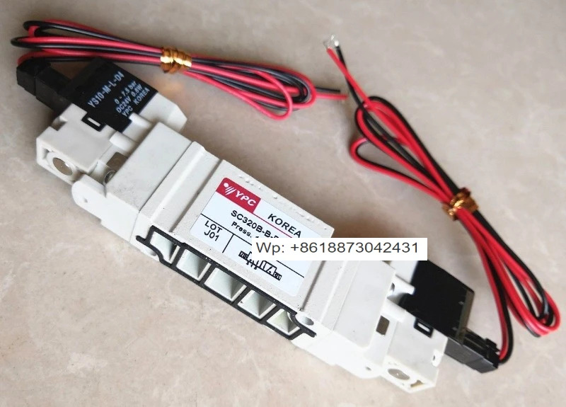 YPC 솔레노이드 밸브 SC320B-B-P-L-D4 전압 DC24V AC220V 오리지널 고속 에어