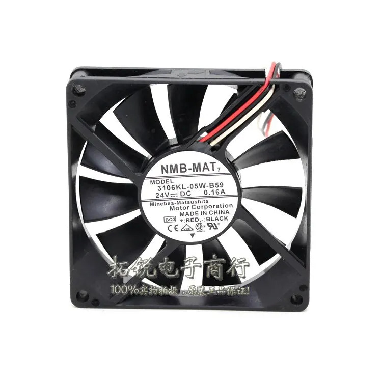 방수 NMB 3106kl-05w-B59 8015 8cm 24V 0.16a 3선 인버터 팬