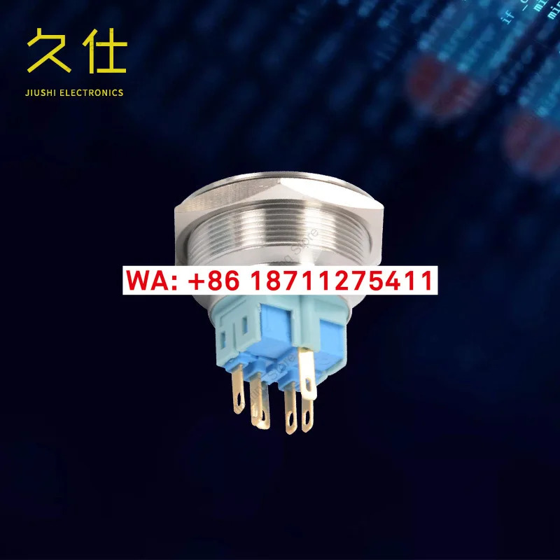 A30-11DD 방수 스트립 전원 표시등 스위치 6핀 LED 금속 버튼 30MM