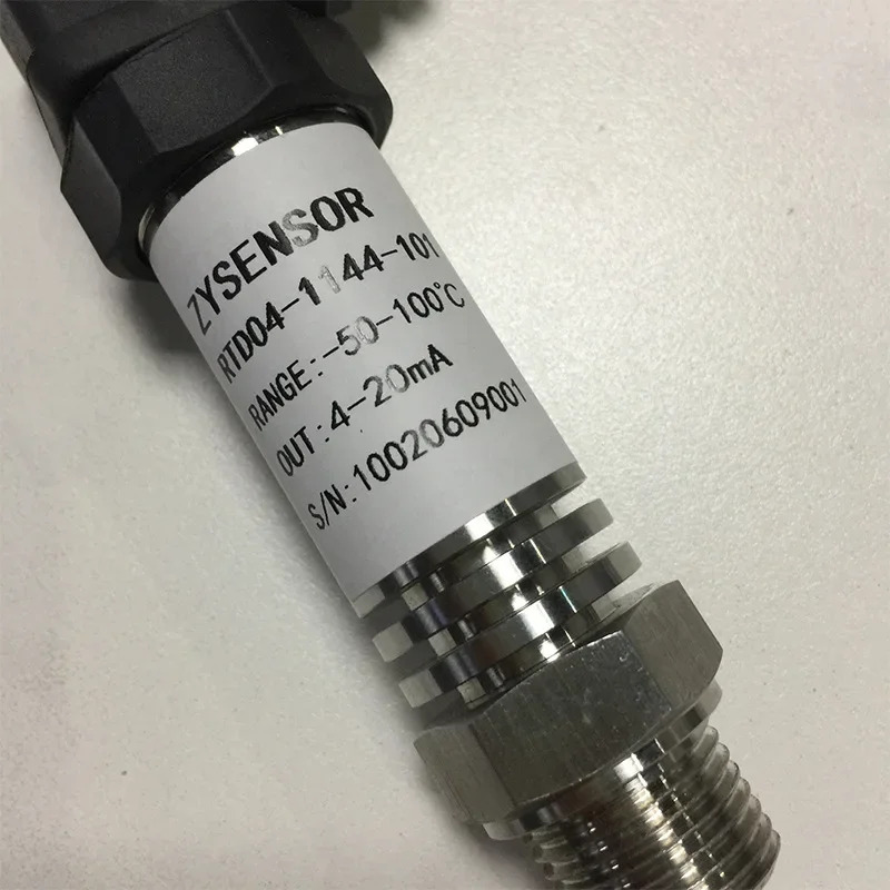 ZYSENSOR 슬리브 온도 센서 RTD04-1144-101 전류 출력 -50-100도 300MM