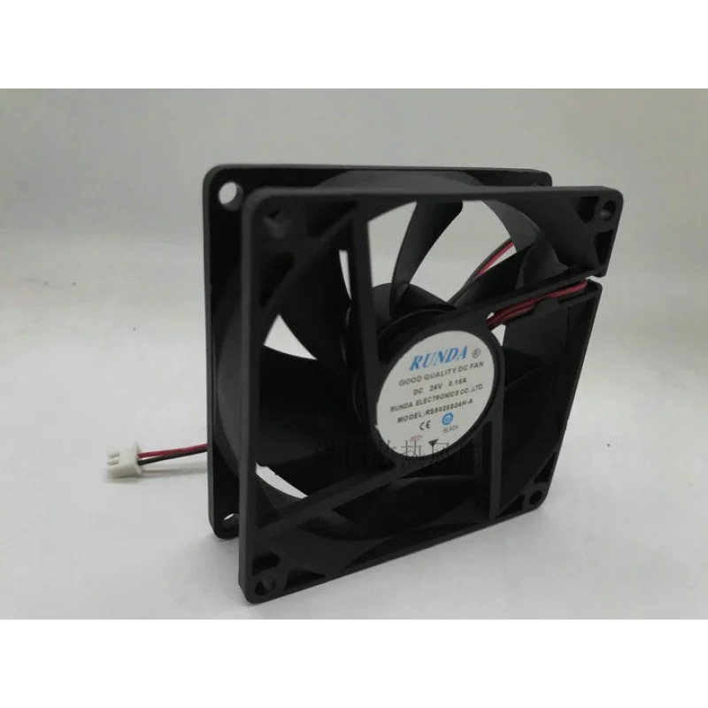C FOR RUNDA 팬 RS8025S24H-A DC24V 0.15A 8025 8CM 2선 냉각팬