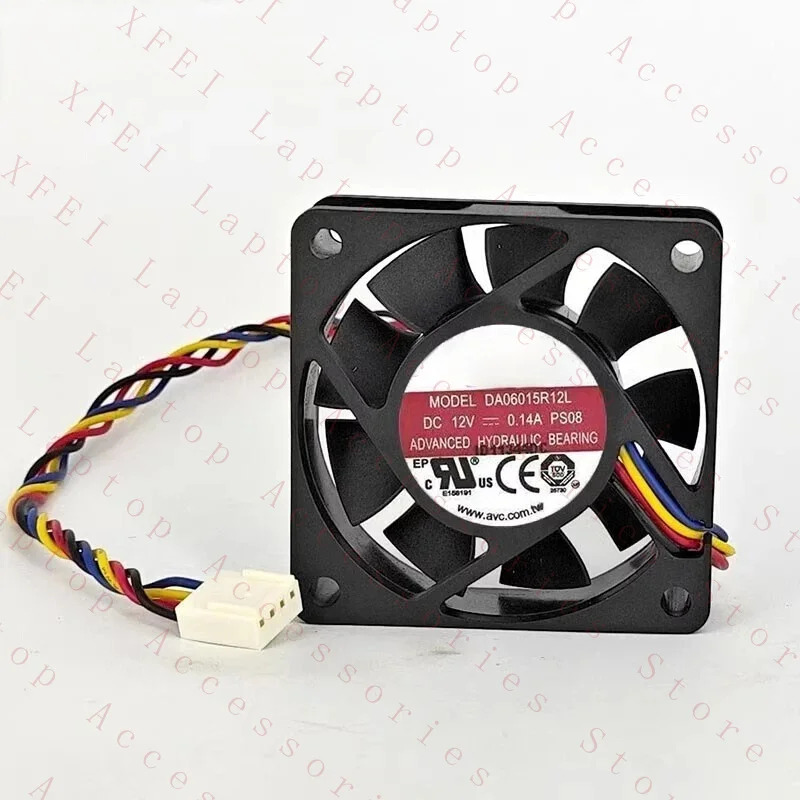 C DA06015R12L DC12V 0.14A 6CM 6015 4핀 PWM 냉각팬