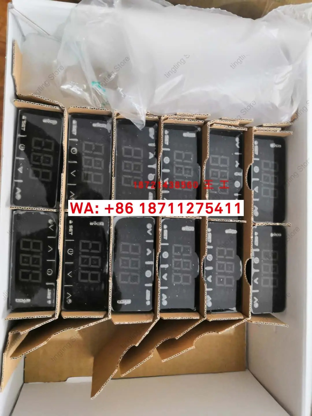EVCO 모니터 온도 조절기 단일 출력 EV3B23N7