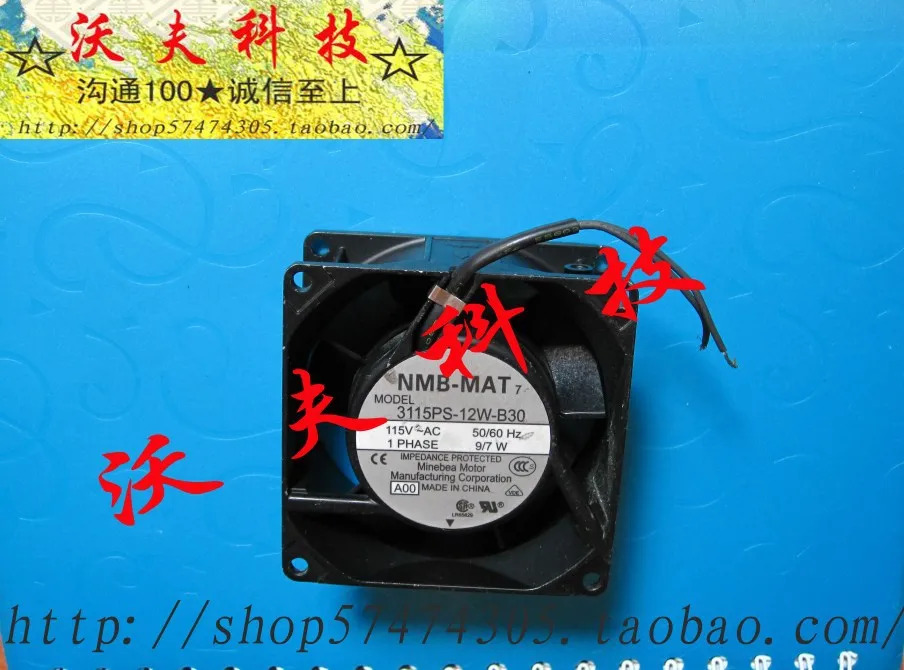 nmb 3115ps-12w-b30 8038 고온 방지 알루미늄 115v 9w 팬