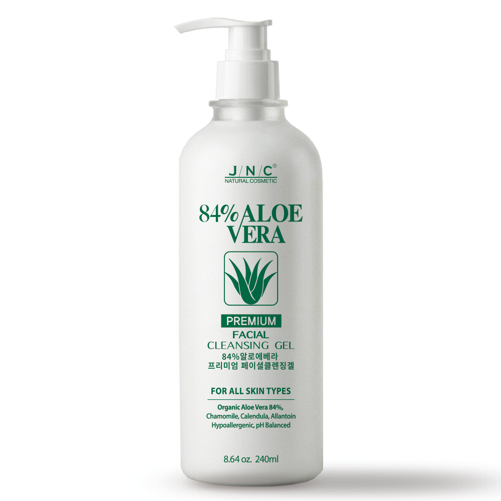 JNC본사/84% 알로에베라 프리미엄 훼이셜 클렌징젤 240ml(1차세안제) - 상품 이미지