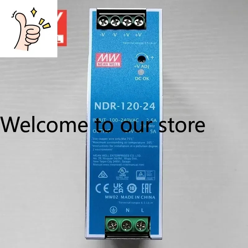 2025.4대만성 Mingwei NDR-120 75 240 480W 전원공급장치 220V 변압기 DC 12 24 48VDC.