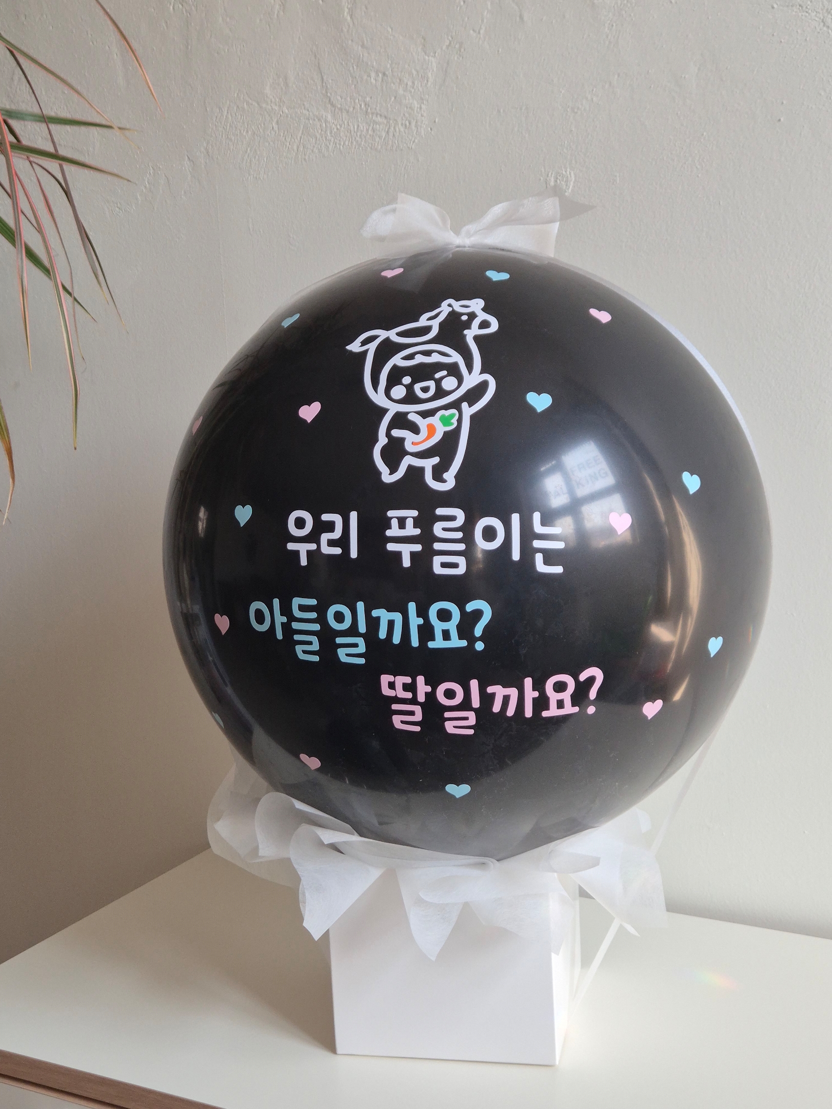 완제품 터지는 젠더리빌 풍선 그란데 사이즈 성별 공개 풍선 - 상세 이미지 3