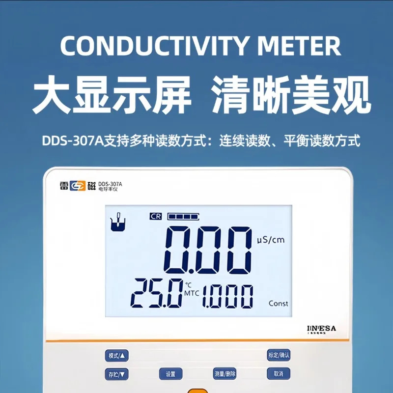 썬더 자기 측정 DDS-11A/307A 데스크탑 휴대전도도 측정기 303A 실험실 전극