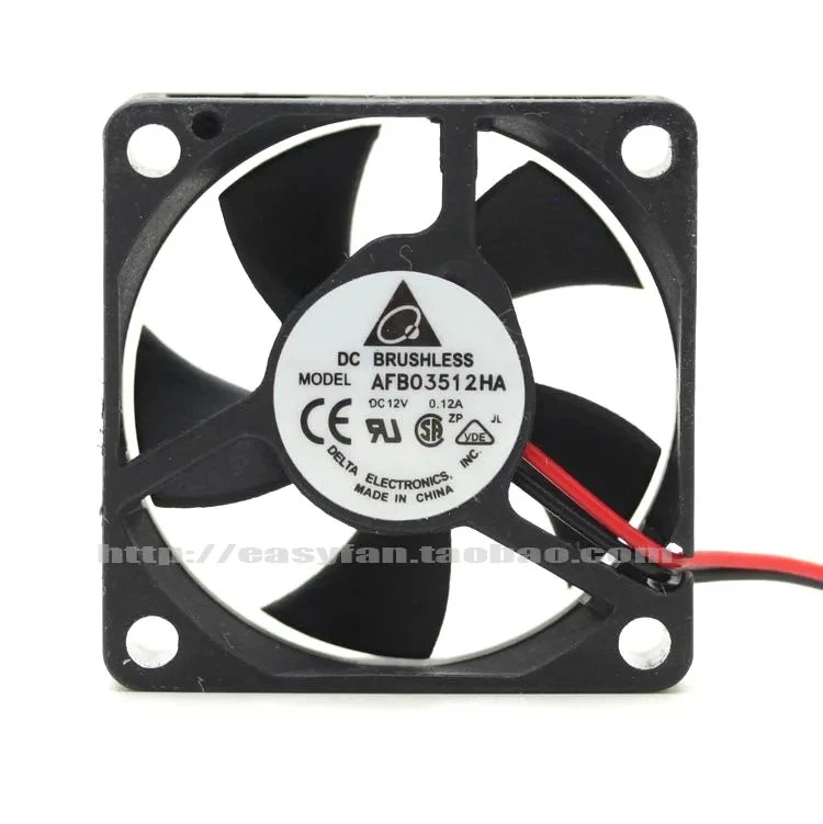 델타 3510 AFB03512HA 0.12A 12V 3.5CM 2핀 냉각팬JFG