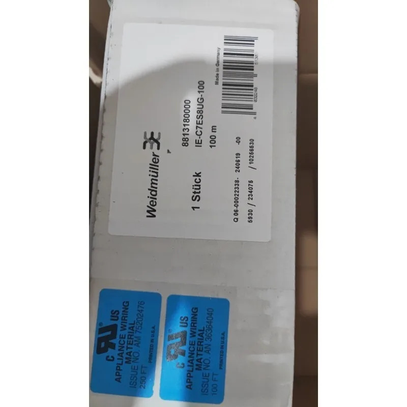 오리지널 Weidmller 산업이더넷 케이블 IE-C7ES8UG-100 8813180000