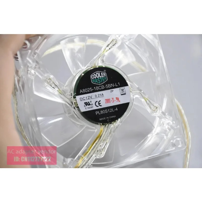 JFG 패키지CoolerMaster A8025-18CB-5BN-L1 12V 8025전원 랜턴 팬