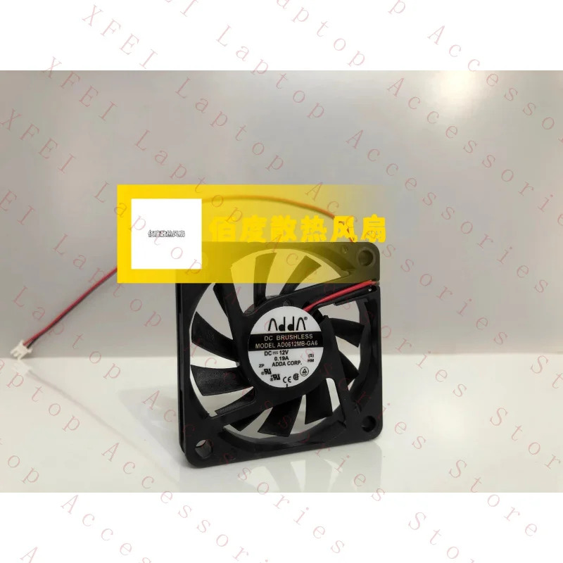 C AD0612MB-GA6 DC12V 0.19A 6CM 6010 2선식 CPU 냉각팬