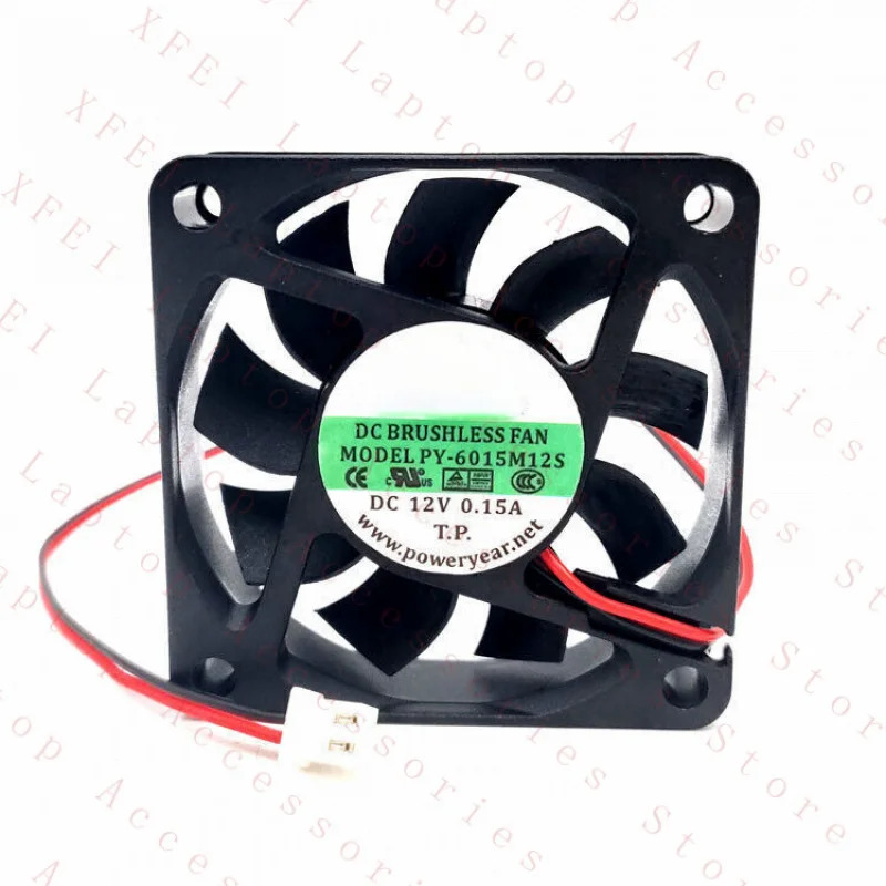 C PY-6015M12S 냉각팬 6015 DC12V 0.15A 6CM 2핀