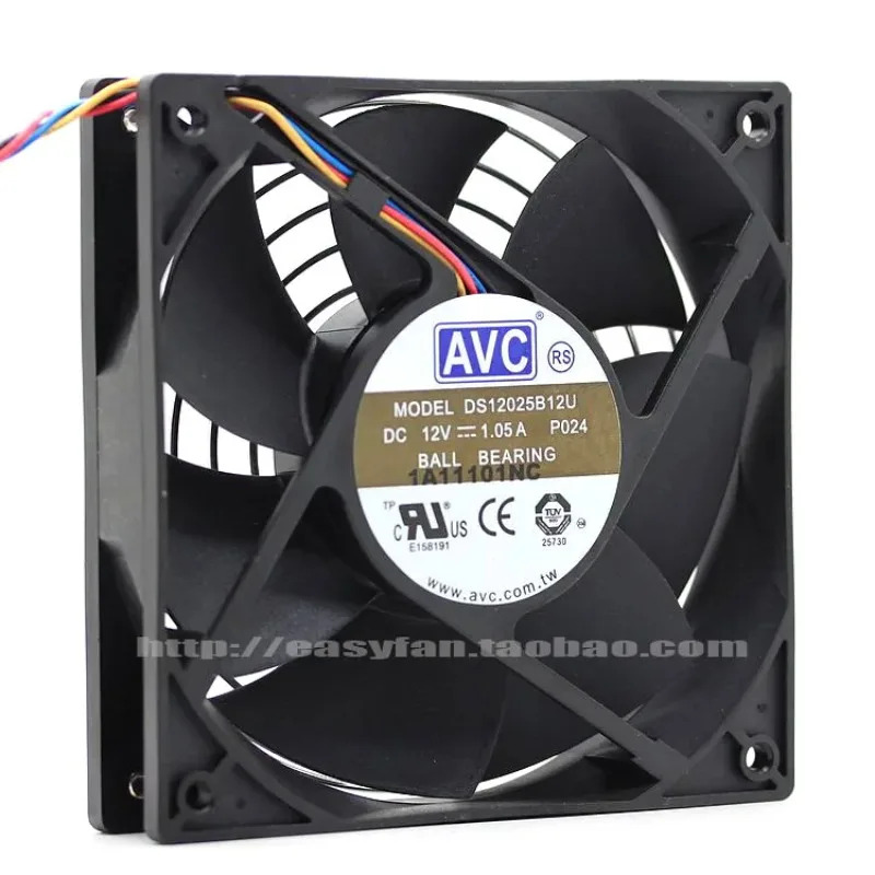 JFG C DS12025B12U 12CM 112V 1.05A 4핀 PWM 냉각팬