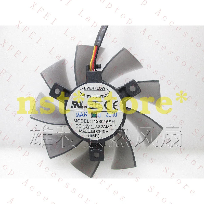 C for EVERFLOW T128015SH 팬 12V 0.32A 80x15mm 3핀
