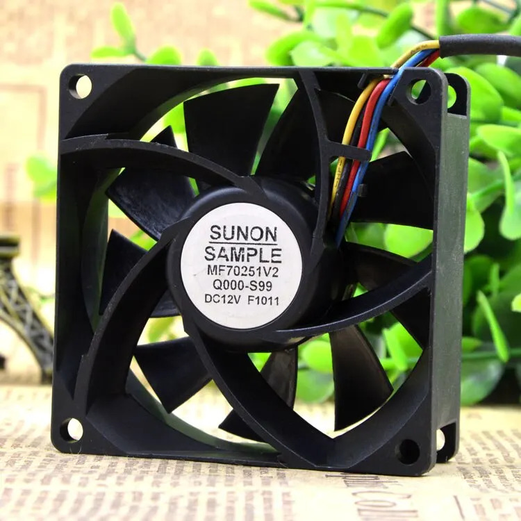 Sunon Sample 7025 12V MF70251V2-Q000-S99 4선식 온도 조절 저소음 팬