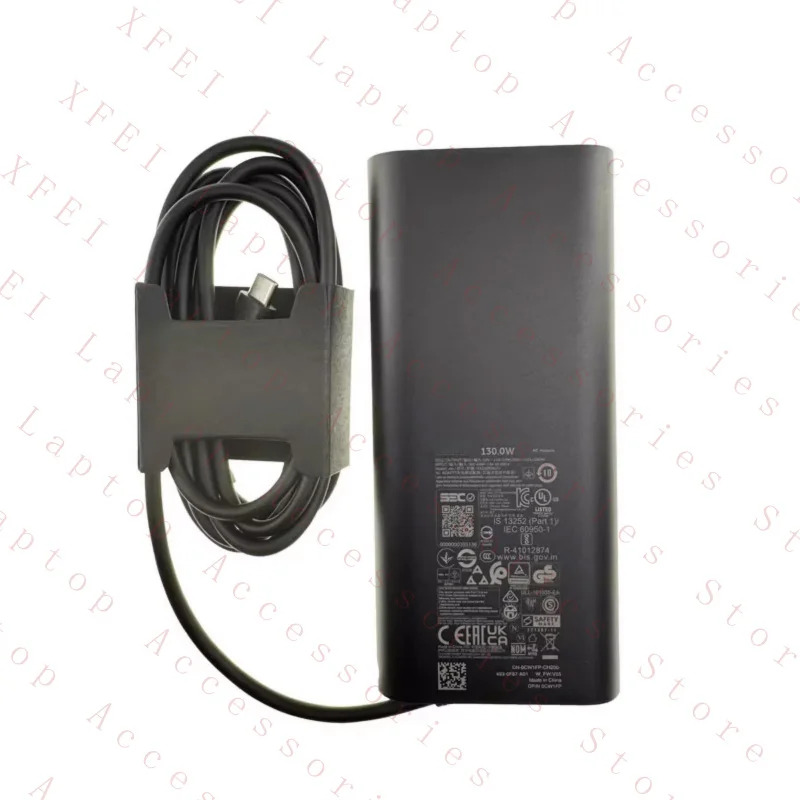 C HA130PM170 0CW1FP 델 노트북새 130W 20V 6.5A 타입-C AC 어댑터 CW1FP