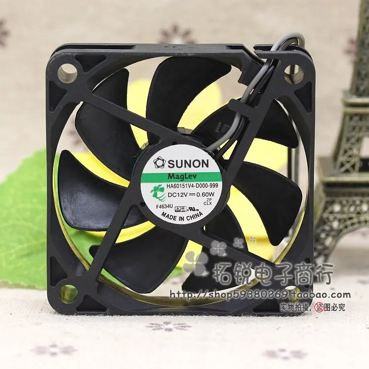 SUNON HA60151V4-D000-999 6015 12V 0.60W 초저소음 6cm 팬