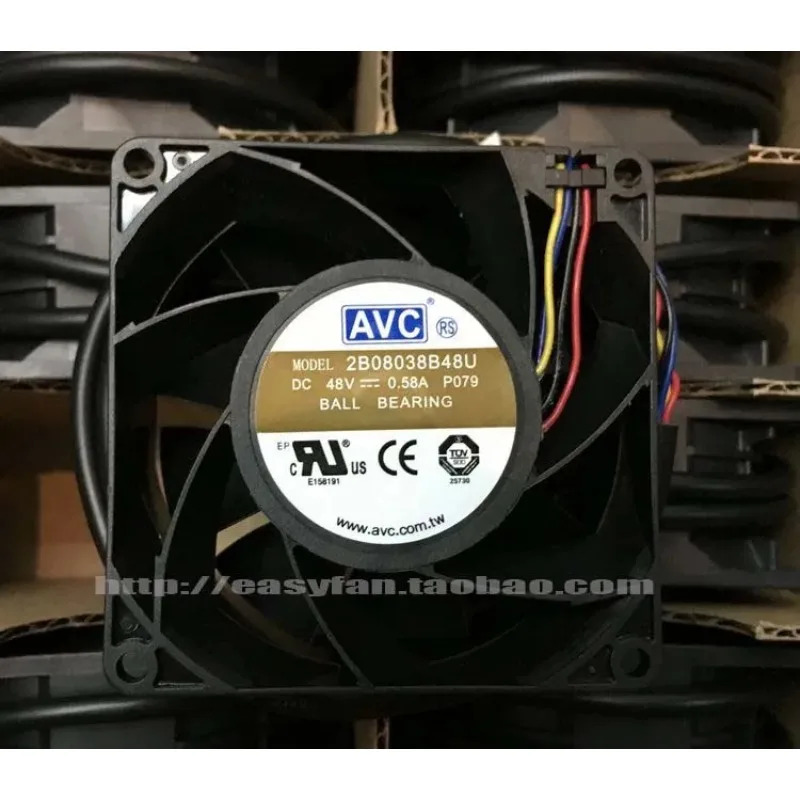JFG C 2B08038B48U 8038 8CM 48V 0.58A 냉각팬용