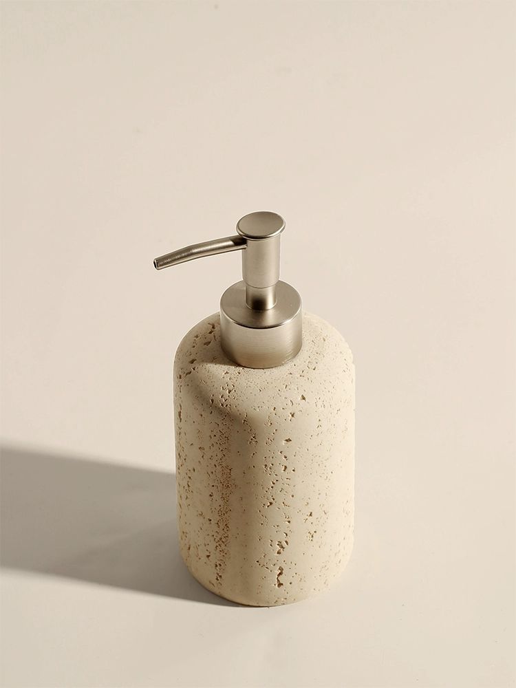 스톤 욕실 샴푸통 오트밀 호텔 세제통 주방세제 디스펜서 A. 300ml - 상세 이미지 4