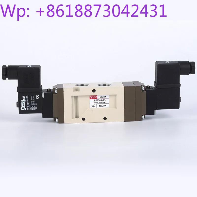 YPC 솔레노이드 밸브 SF5303-IP 리퍼 장치 중씰 AC220V DC24V 5위치 티형