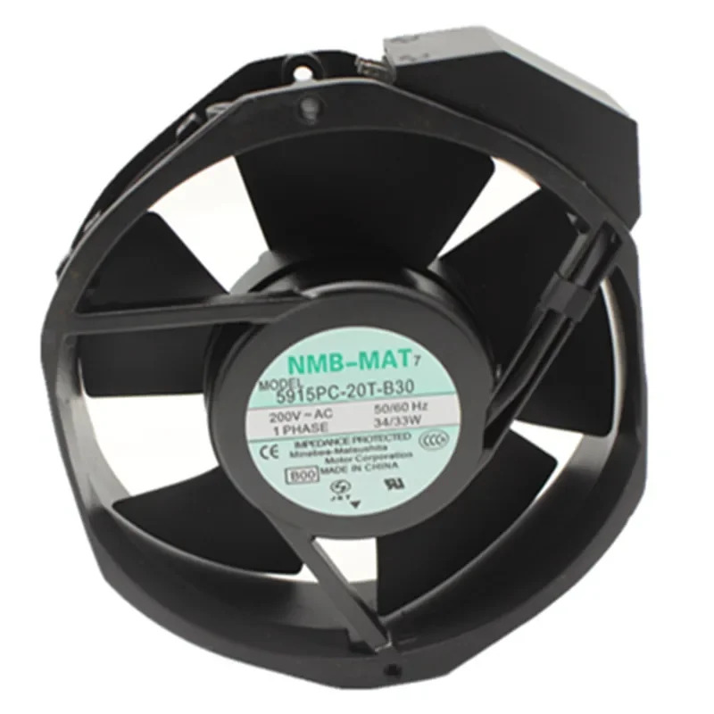 NMB-MAT 5915PC-20T-B30 AC 220V 50/60Hz 34/33W 17cm 17238 172x150x38mm 냉각팬