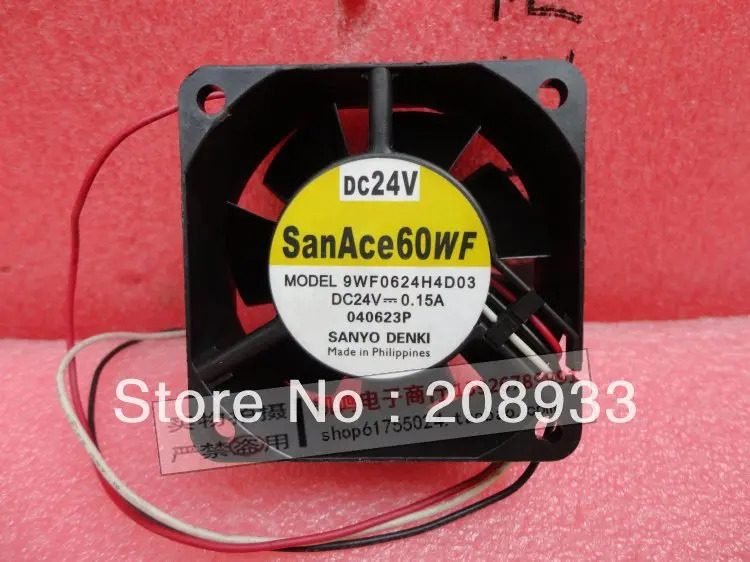 6025 24V 0.15A 9WF0624H4D03uc 인버터 팬SAN ACE60WF