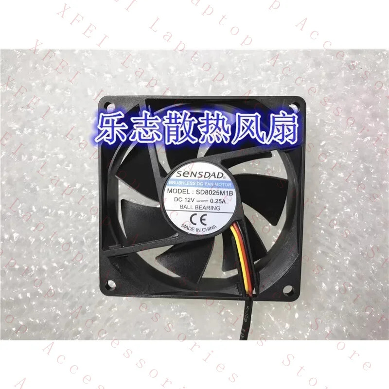 F FOR SENSDAD SD8025M1B 8025 DC12V 0.25A 8CM 3선 인버터 냉각팬  E10