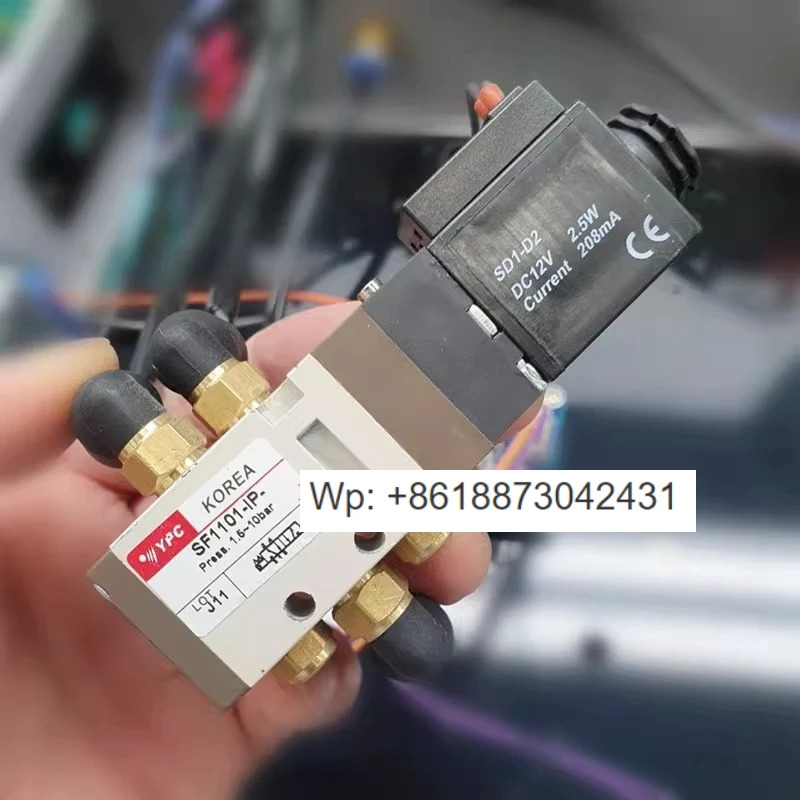 YPC 솔레노이드 밸브 SF1101-IP-SD1-D2 코일 전압 DC12V 오리지널 새 1.5-10 BAR 1PCS