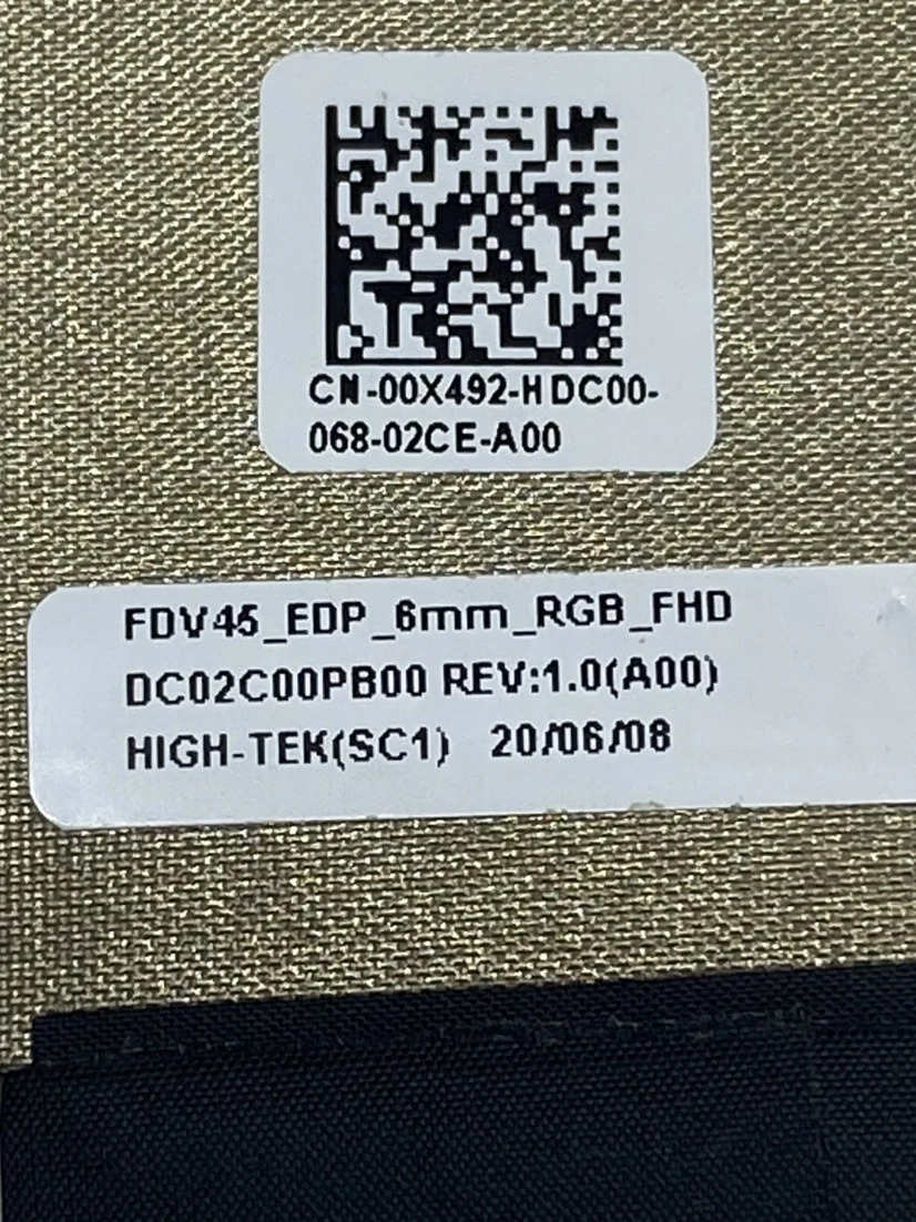 Dell Latitude 7410 FDV45 스크린 케이블케이블 00X492 01J367 01C888
