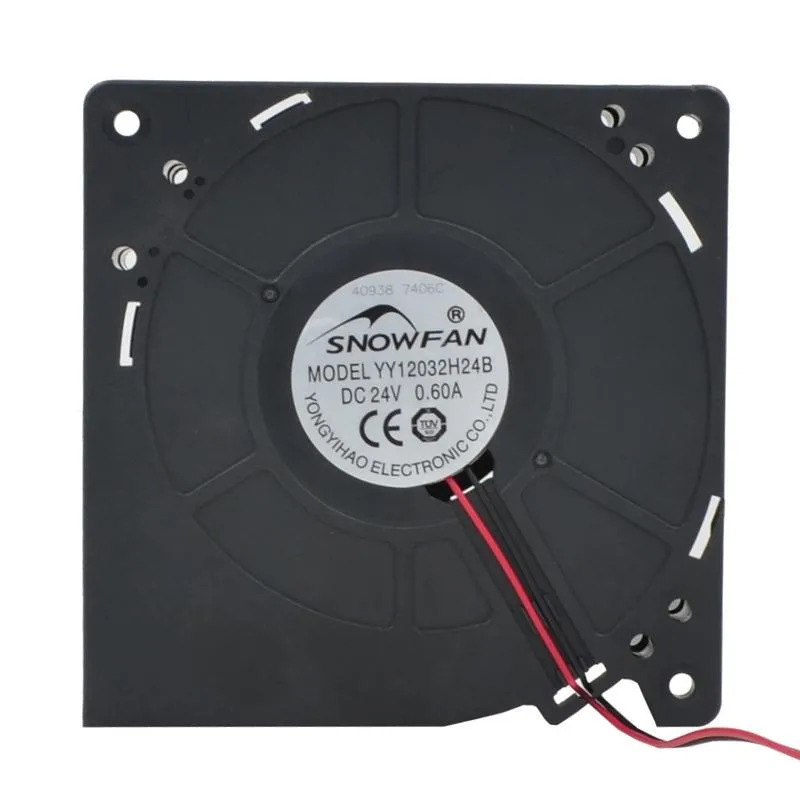 JFG 스노우팬 YY12032H24B DC 24V 0.6A 12cm 12032 120x120x32mm 이볼 베어링 냉각팬