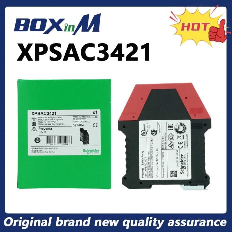 오리지널 Schneider XPSAC3421 안전 릴레이 모듈
