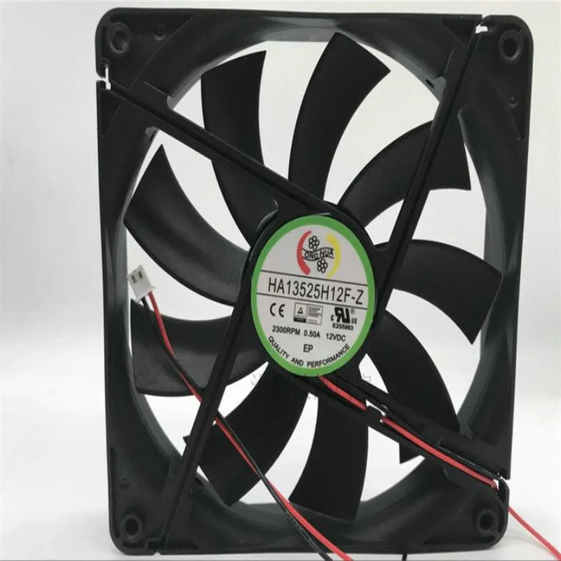 JFG 12V 0.5A HA13525H12F-Z 13.5cm 이선식 DC 팬 전원공급장치 13525팬