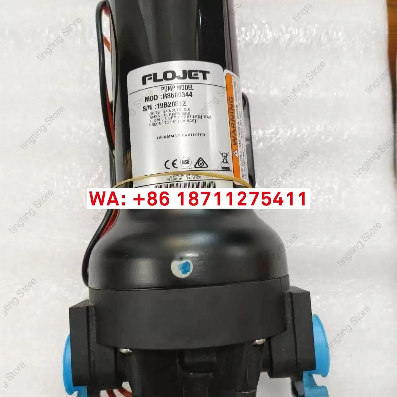 FLOJET R8600344 19B20812 24V10A 미국전기 다이어프램 펌프 액세서리